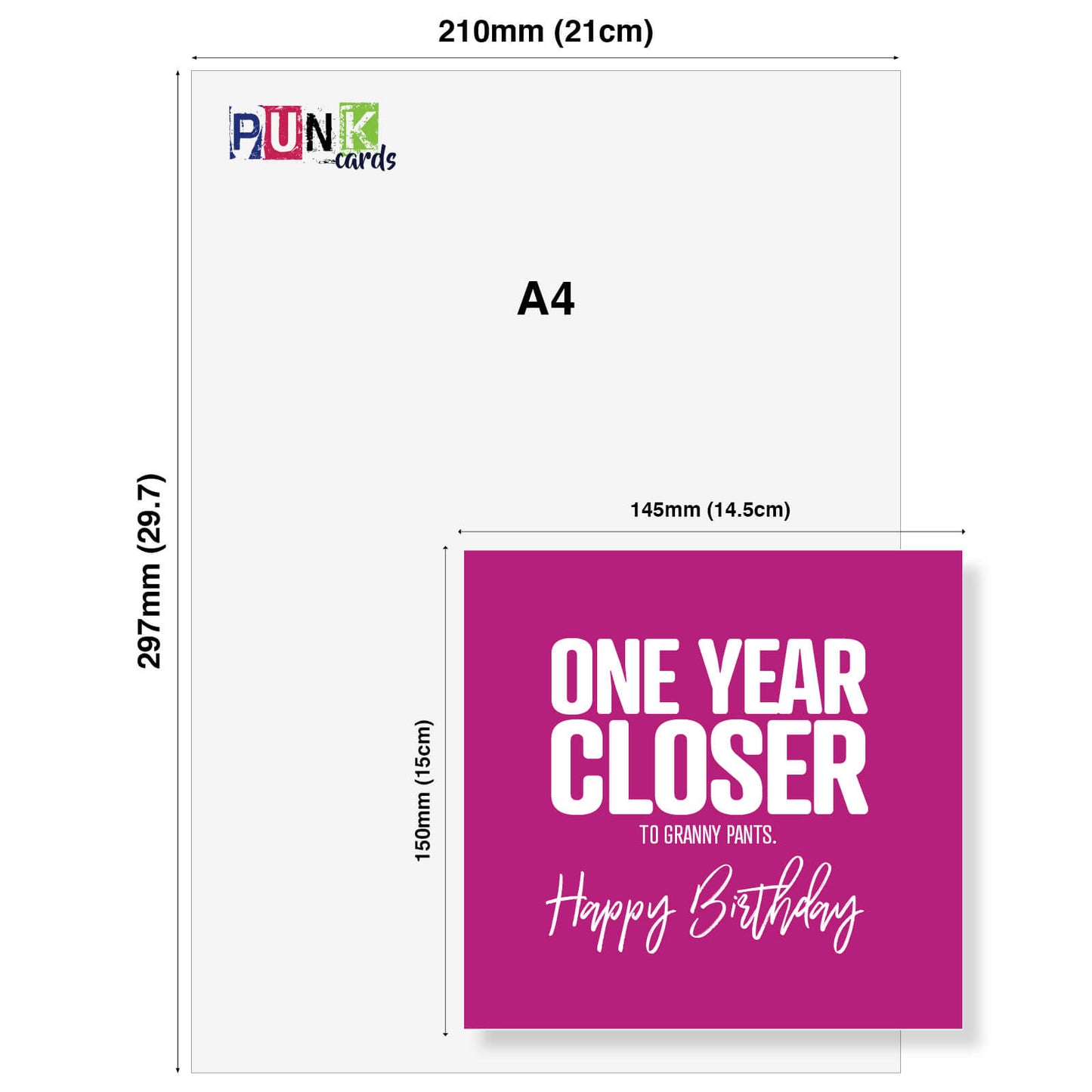 One Year Closer to Granny Pants Birthday Card