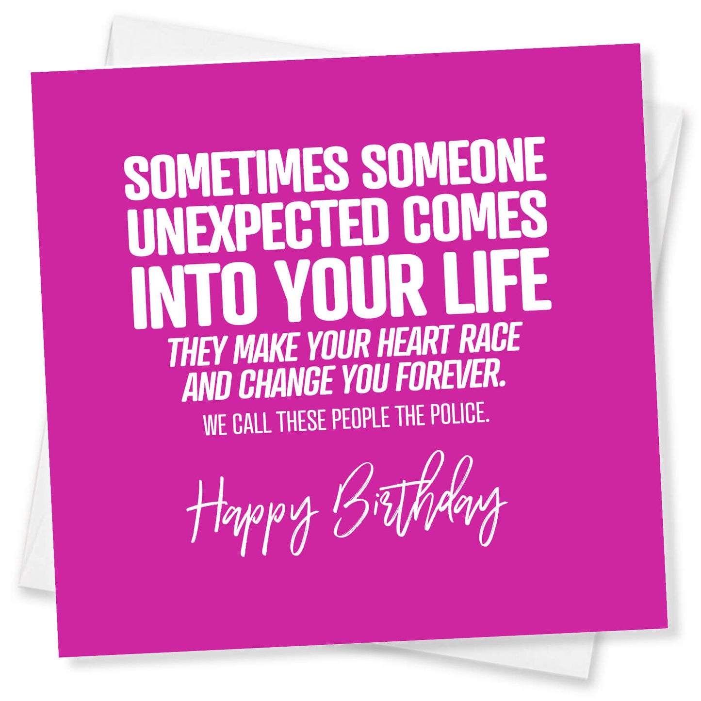 The Police Surprise Birthday Card