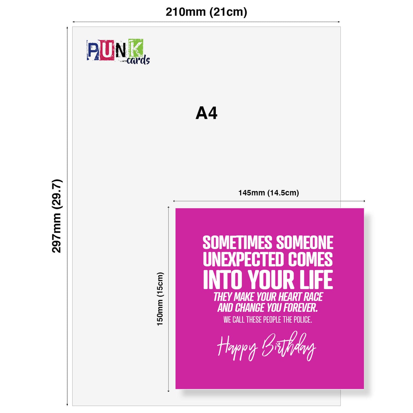 The Police Surprise Birthday Card
