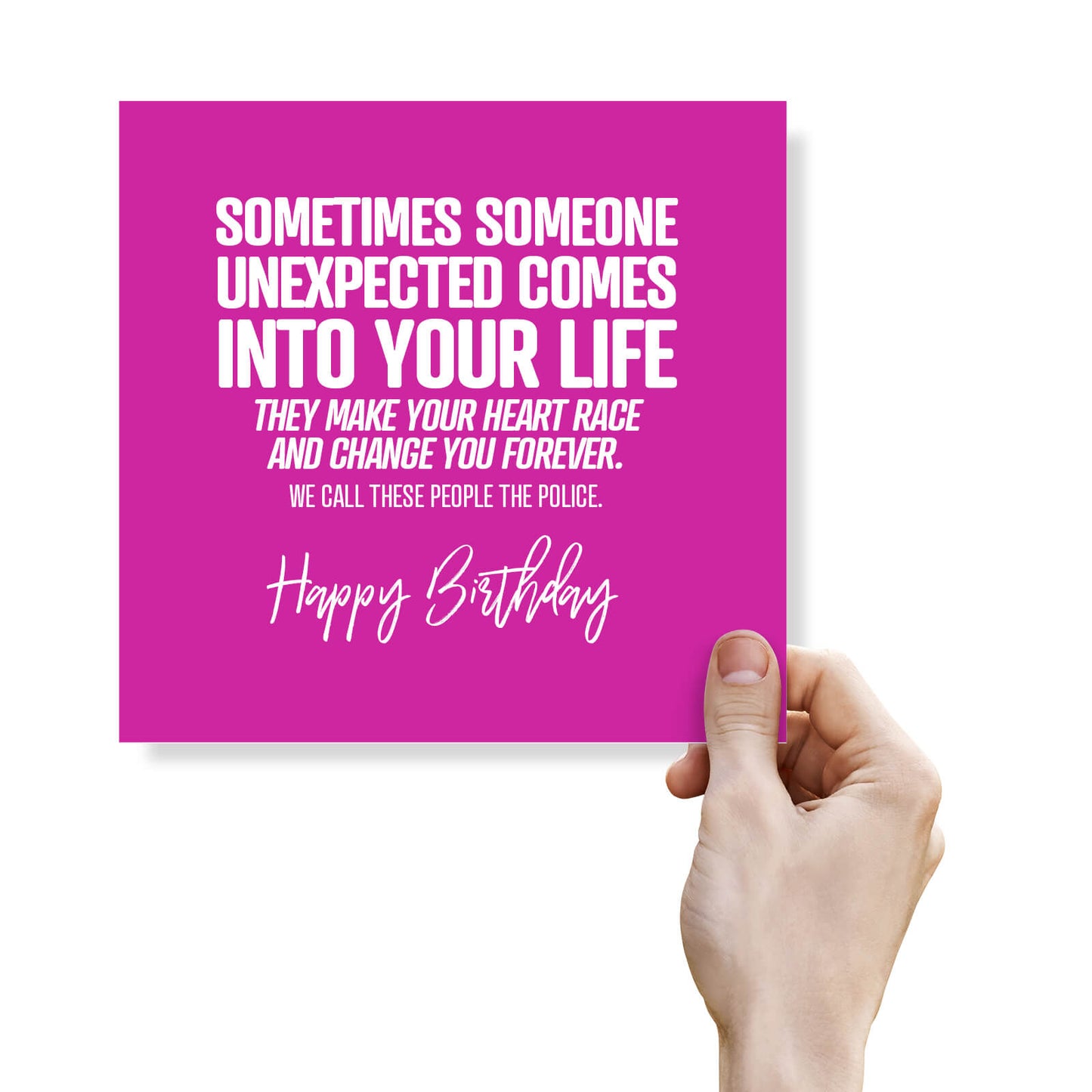 The Police Surprise Birthday Card