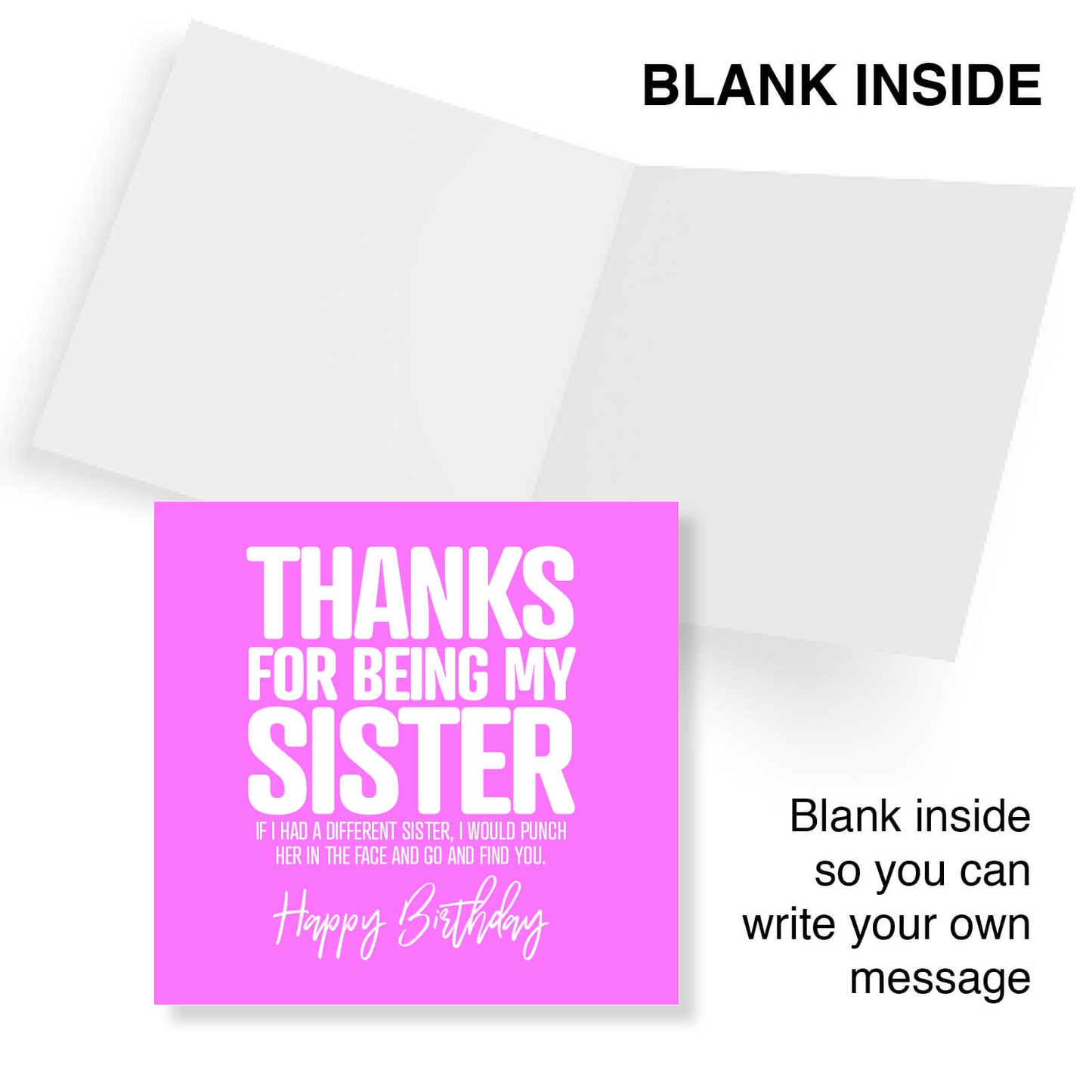 Thanks for Being My Sister (I’d Punch Another for You)