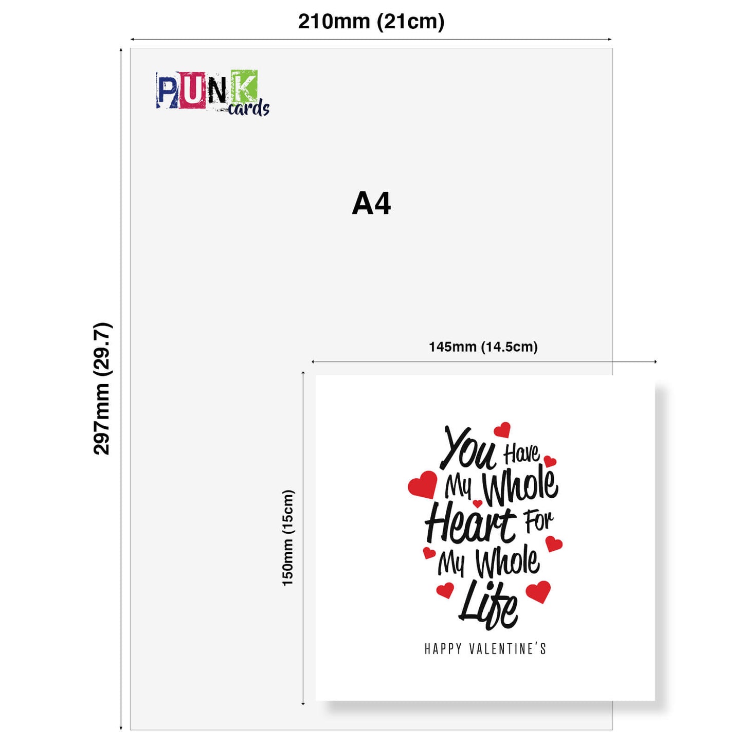 You Have My Whole Heart Valentine's Card