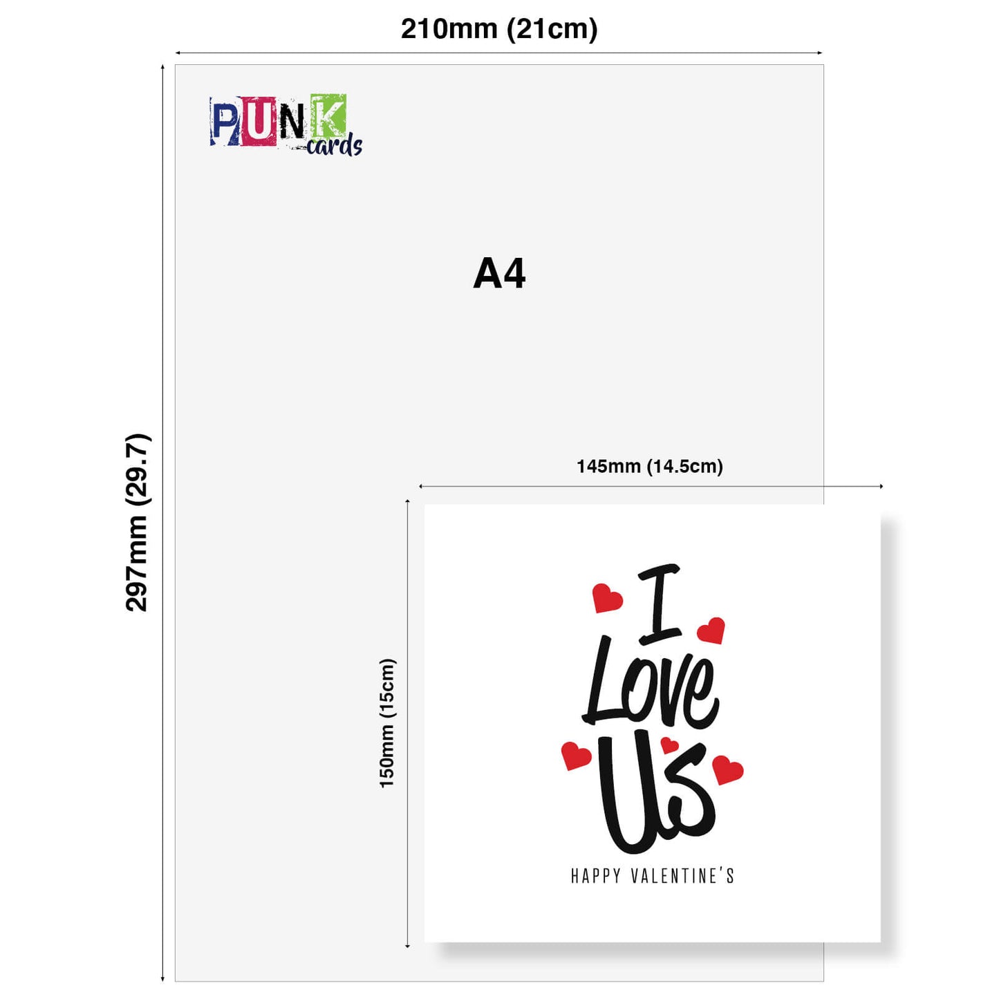I Love Us Valentine's Day Card