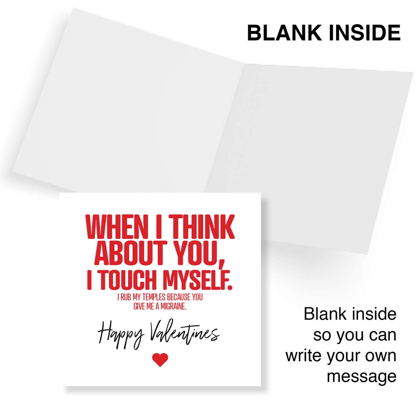 When I Think About You, I Touch Myself (Temples) Valentine's Day Card