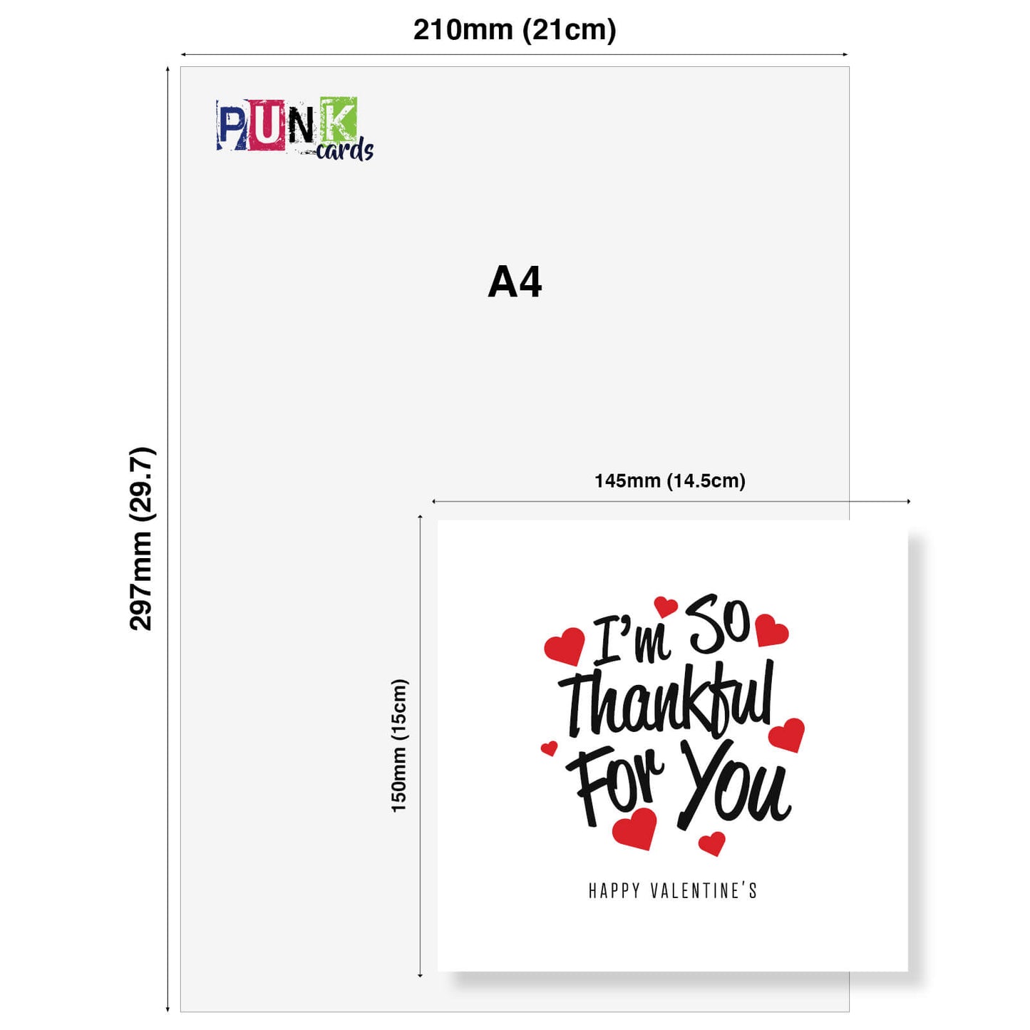 I'm So Thankful For You - Valentine's Day Card
