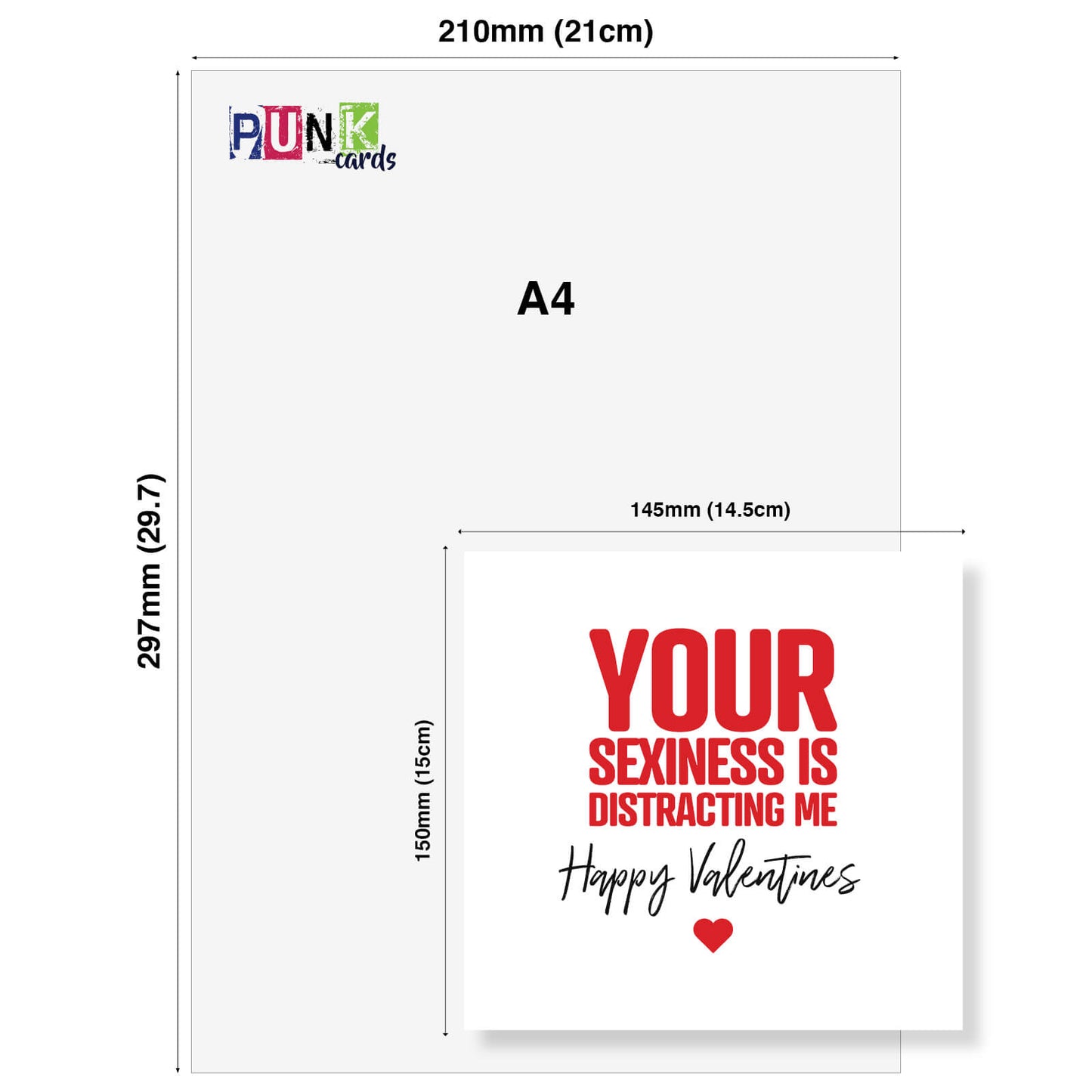 Your Sexiness Is Distracting Me - Valentine's Day Card