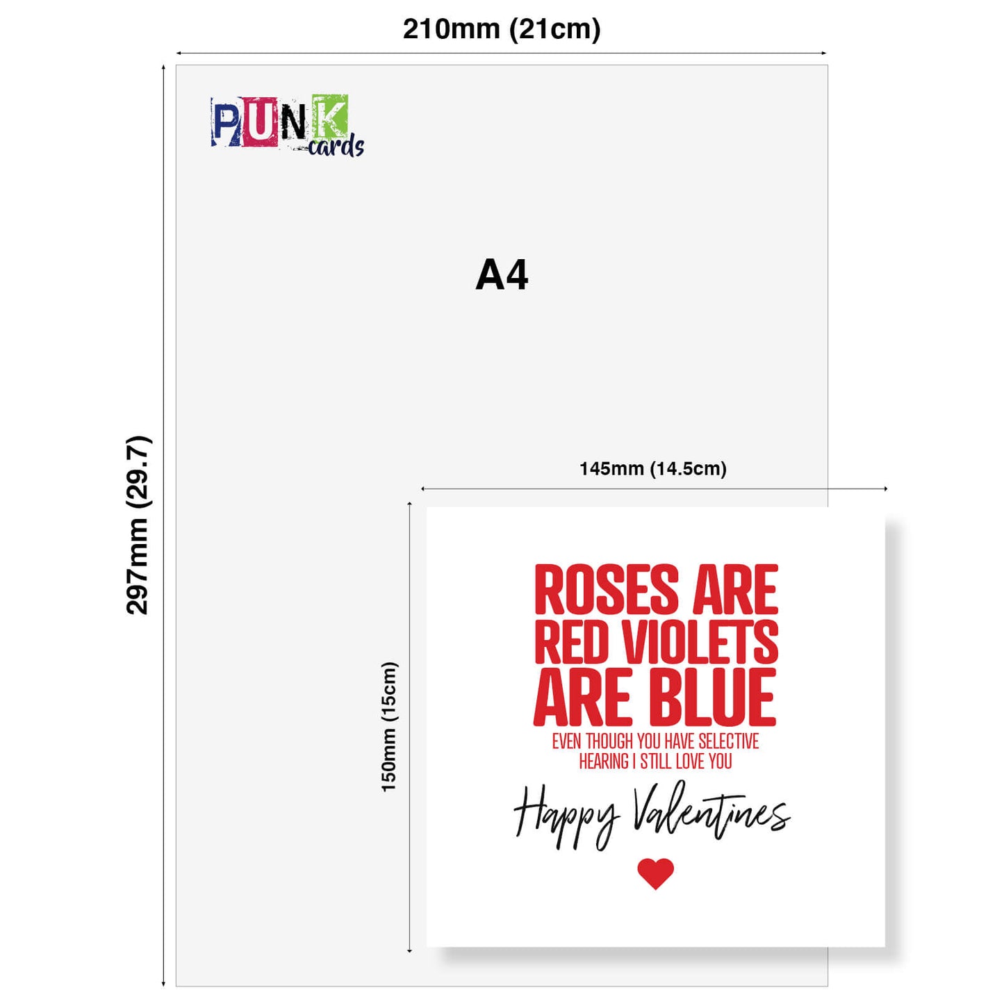 Roses Are Red, Violets Are Blue (Selective Hearing) Valentine's Day Card