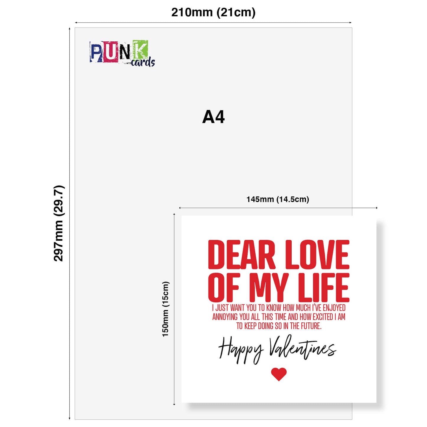 Dear Love of My Life (Annoying You Forever) Valentine's Day Card