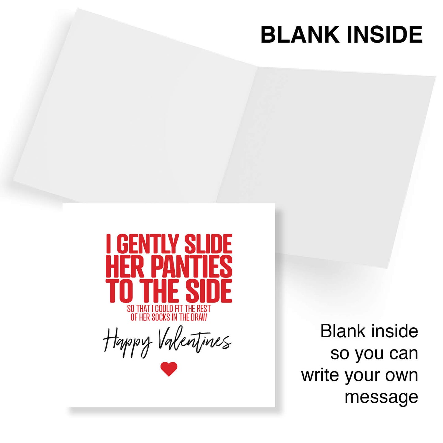 Slide Her Panties (To Fit Socks) - Valentine's Day Card