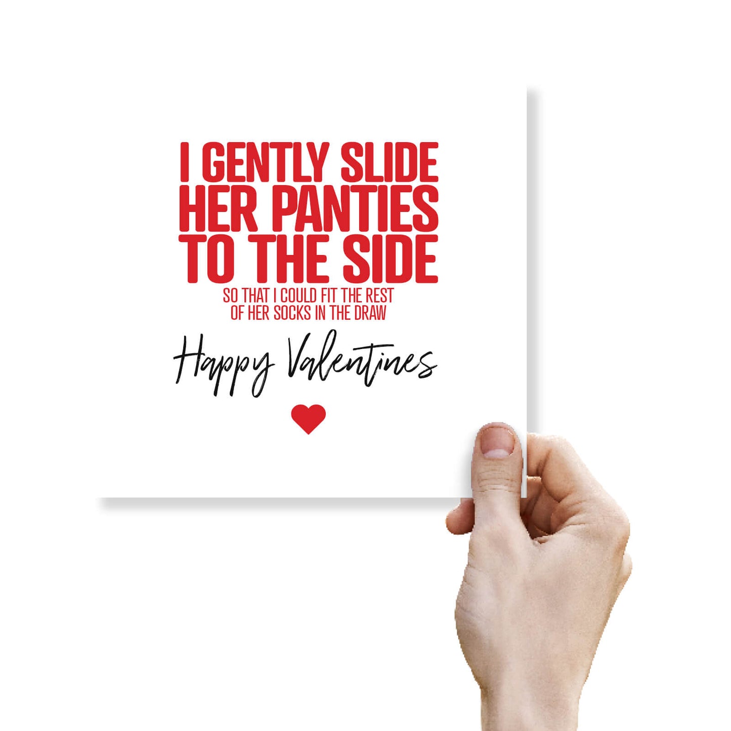 Slide Her Panties (To Fit Socks) - Valentine's Day Card