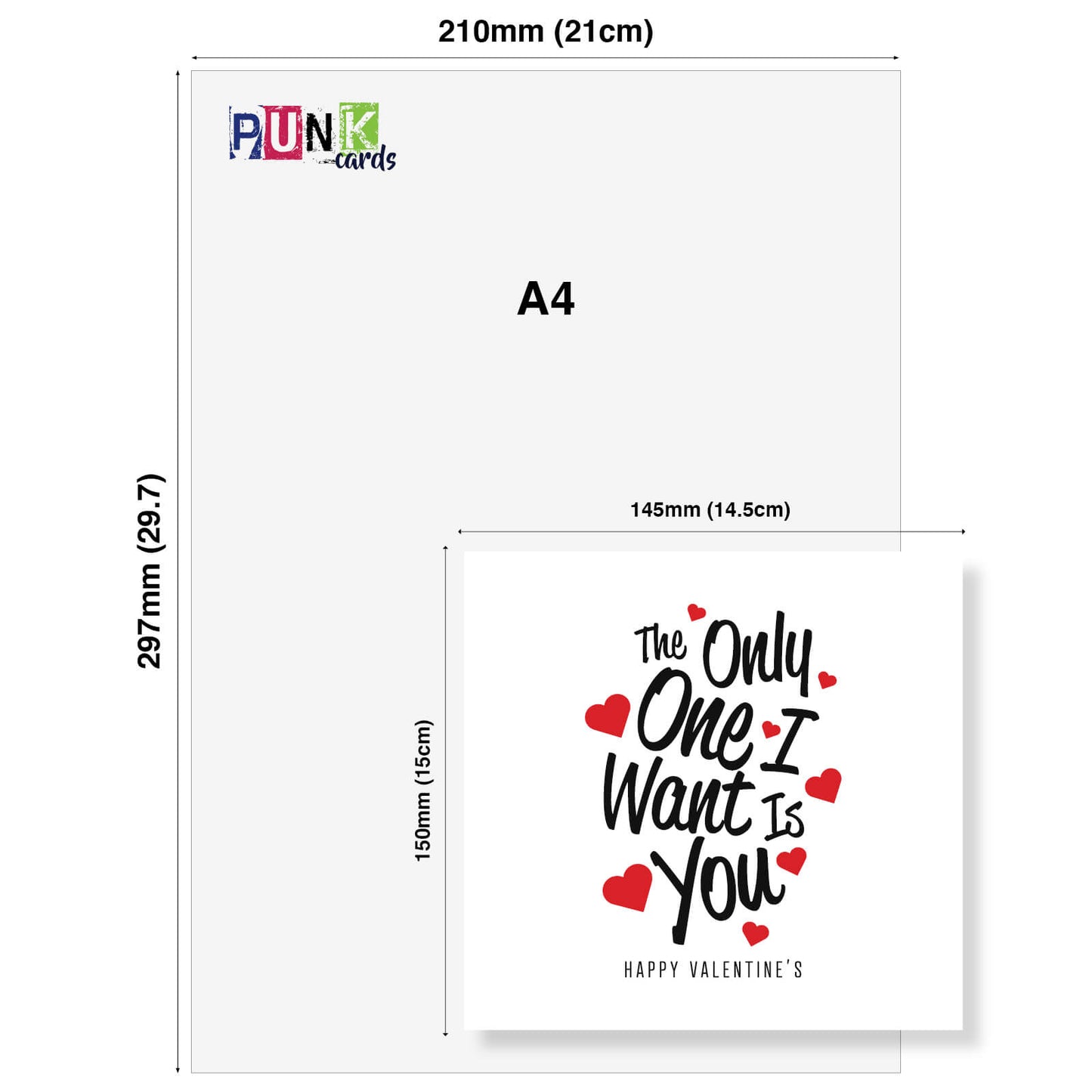 The Only One I Want Is You - Valentine's Day Card