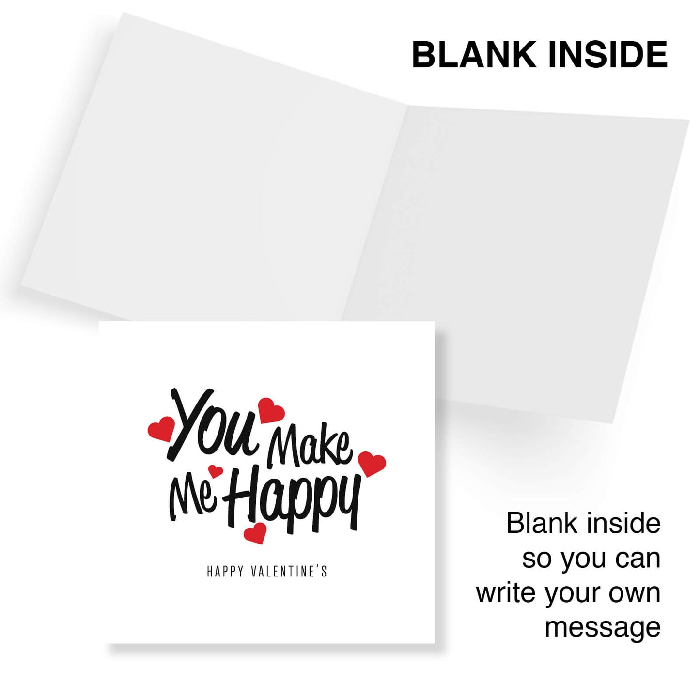 You Make Me Happy Valentine's Card