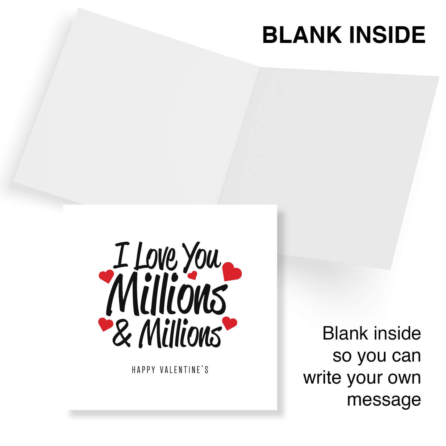 I Love You Millions and Millions Valentine's Card