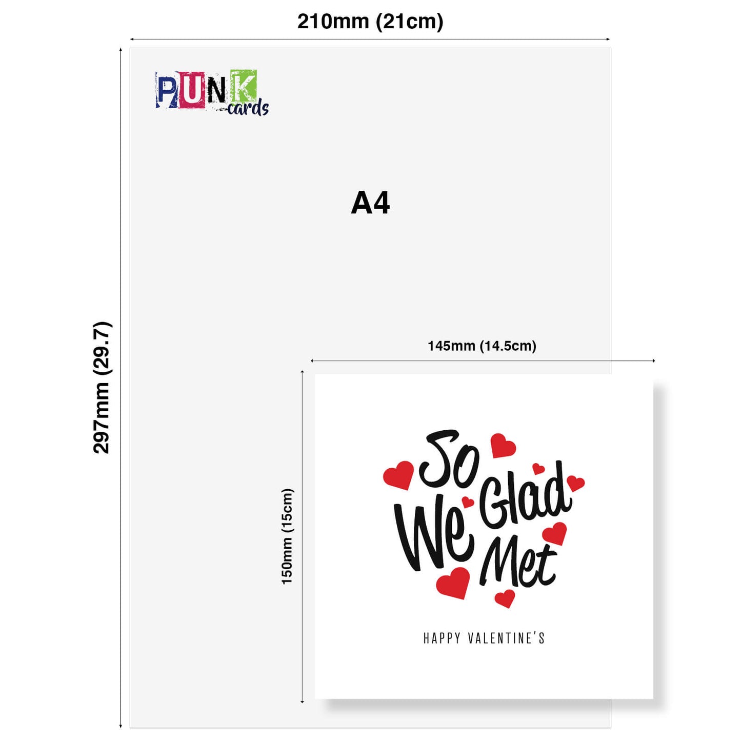 So Glad We Met - Valentine's Day Card