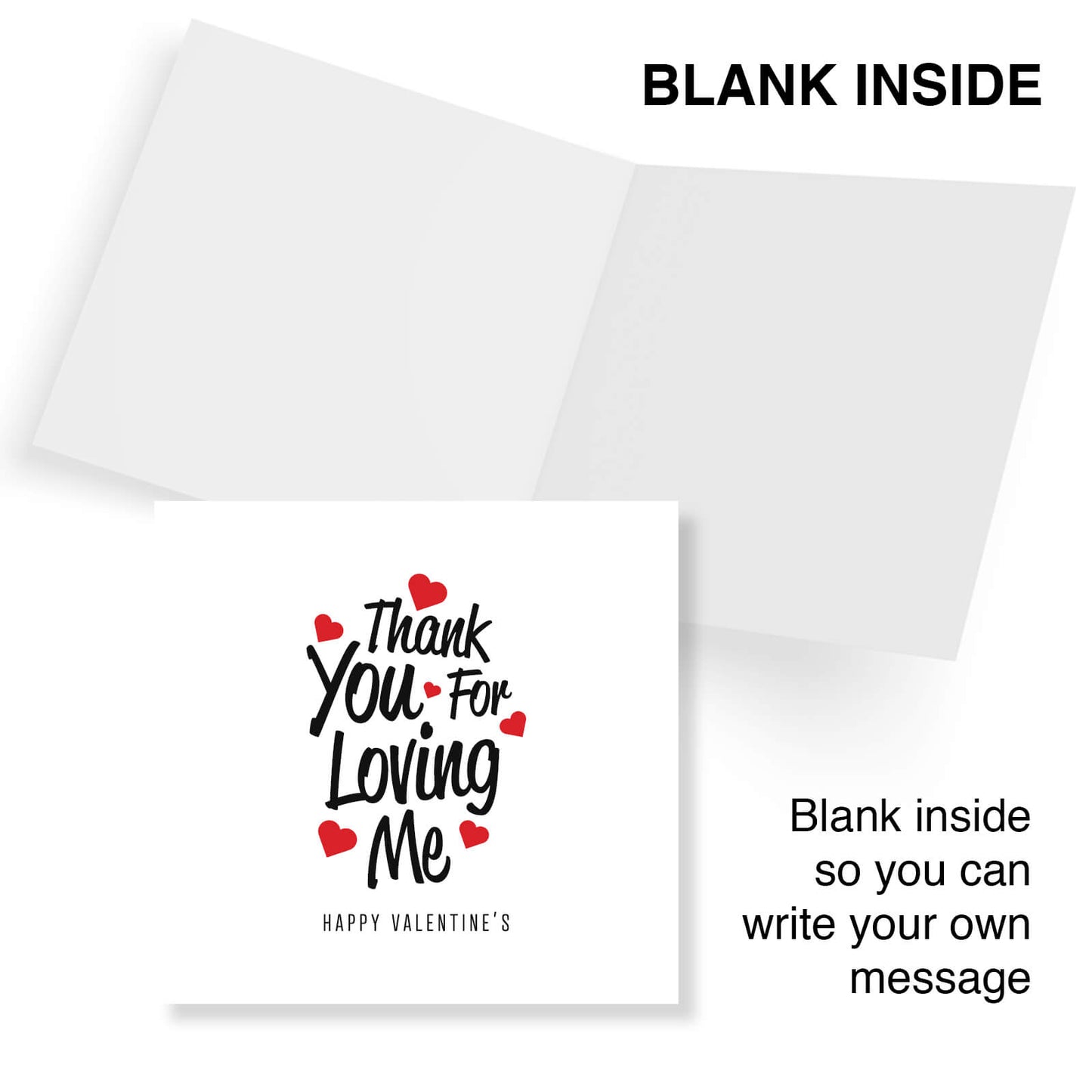 Thank You For Loving Me Valentine's Day Card