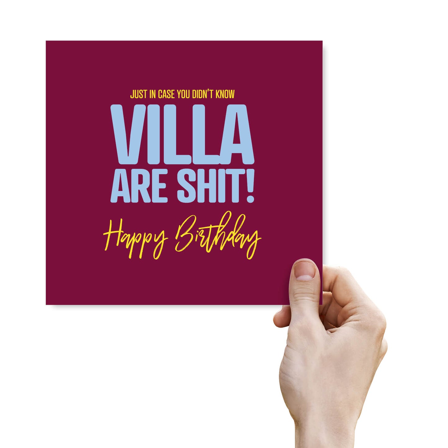 Villa Are Shit - Birthday Card