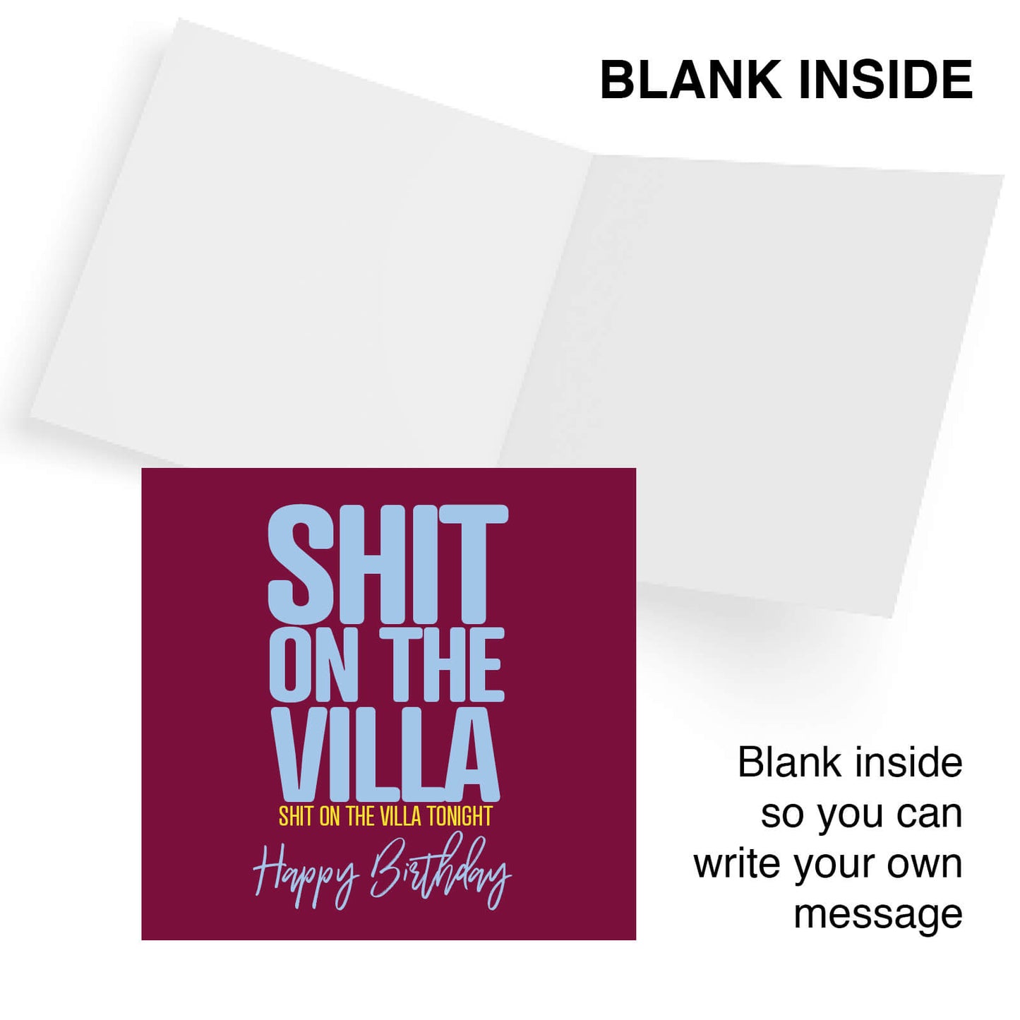 Shit on the Villa - Birthday Card