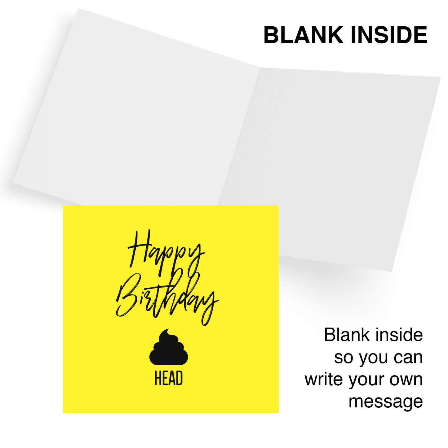 Happy Birthday 💩 Head – Birthday Card