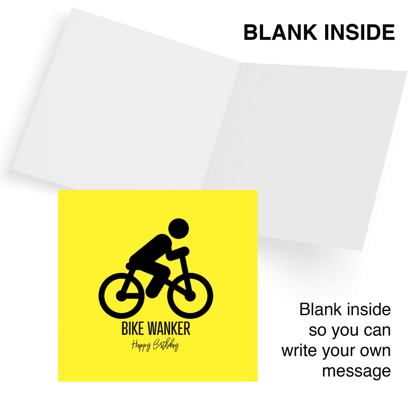 Bike Wanker – Happy Birthday Card