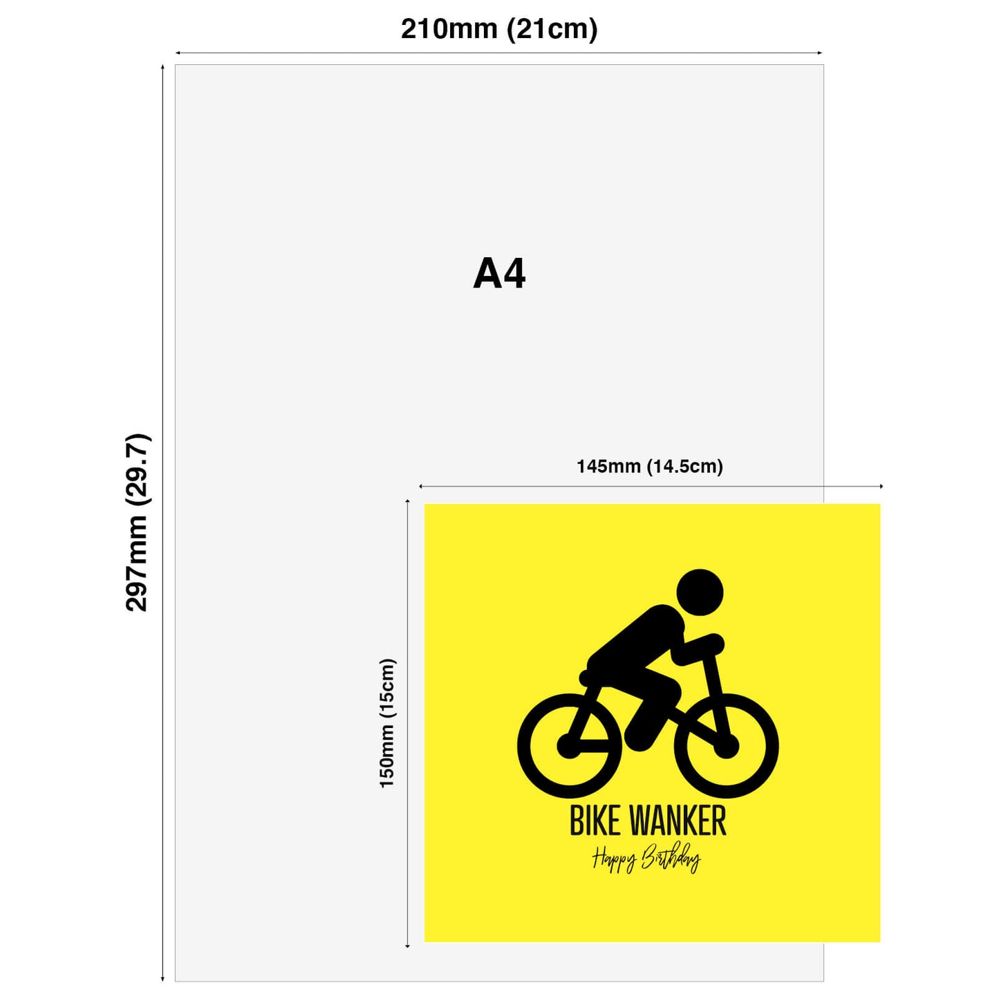 Bike Wanker – Happy Birthday Card