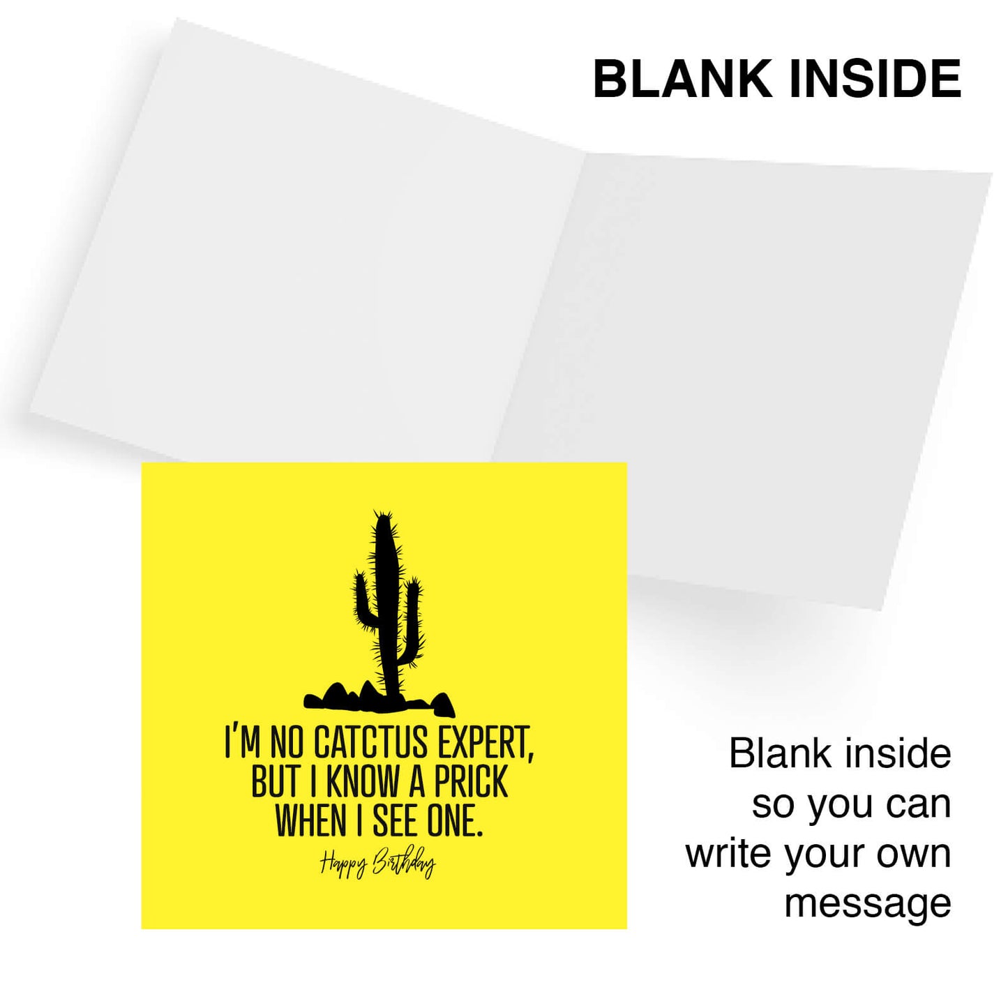 Cactus Prick – Birthday Card