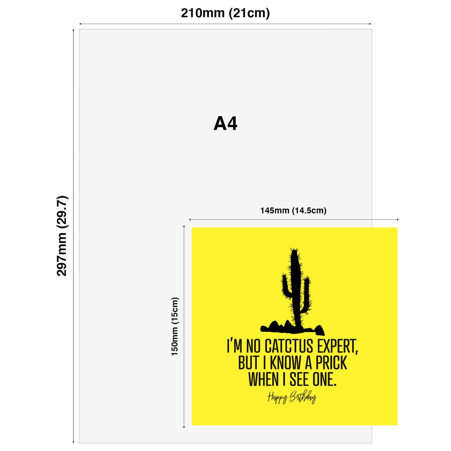 Cactus Prick – Birthday Card