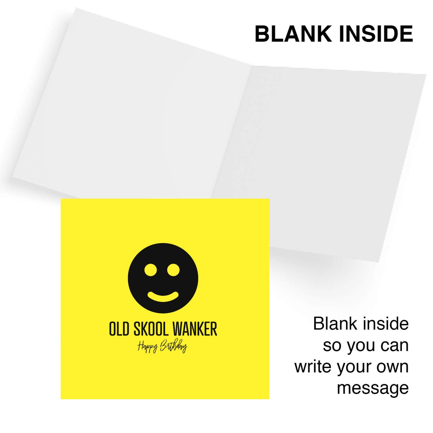 Old Skool Wanker – Happy Birthday Card