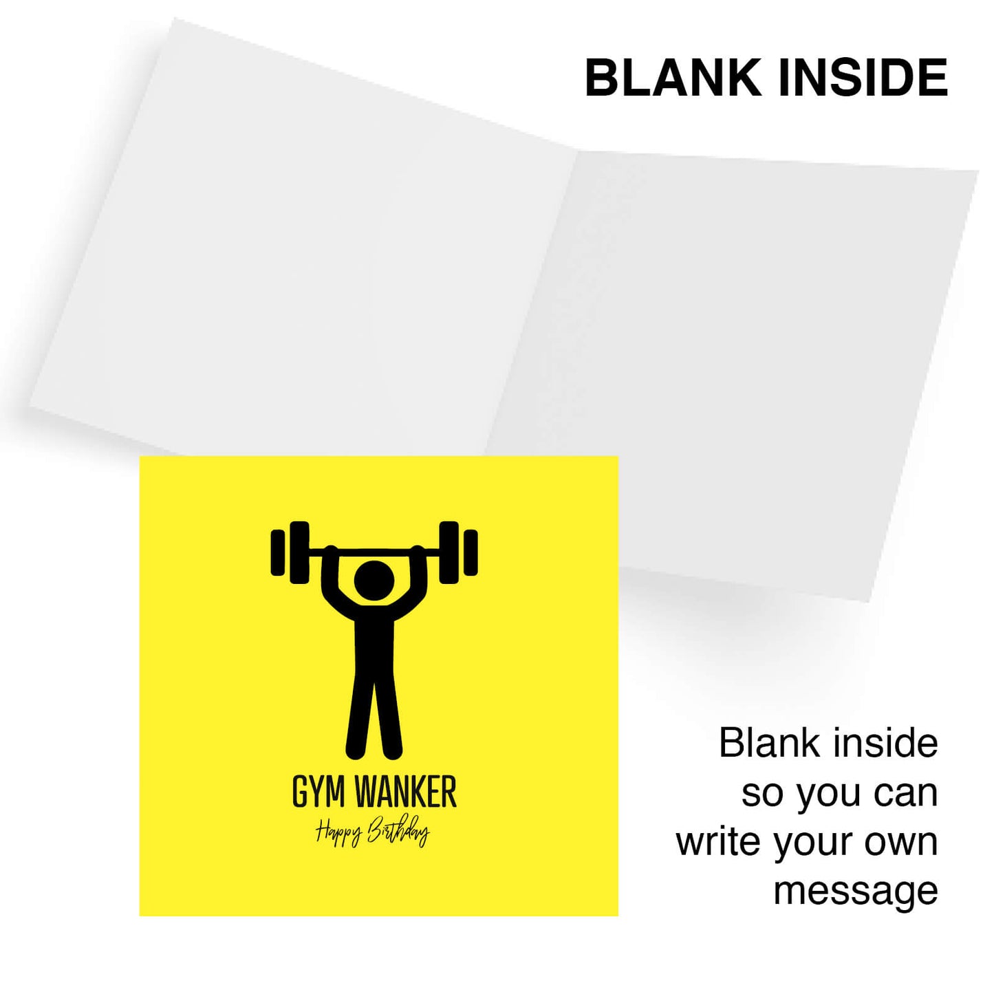Gym Wanker – Happy Birthday Card