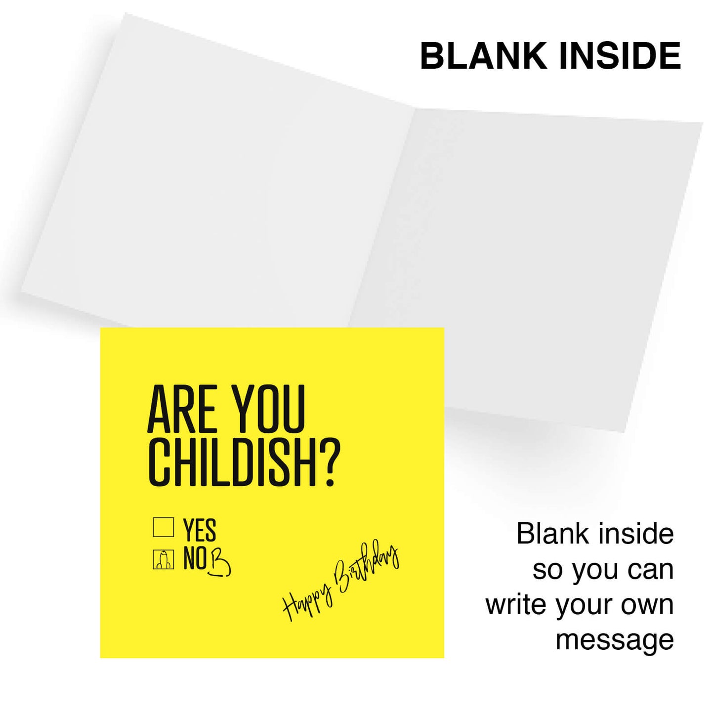 Are You Childish? (Draws a Willy on the No Box)