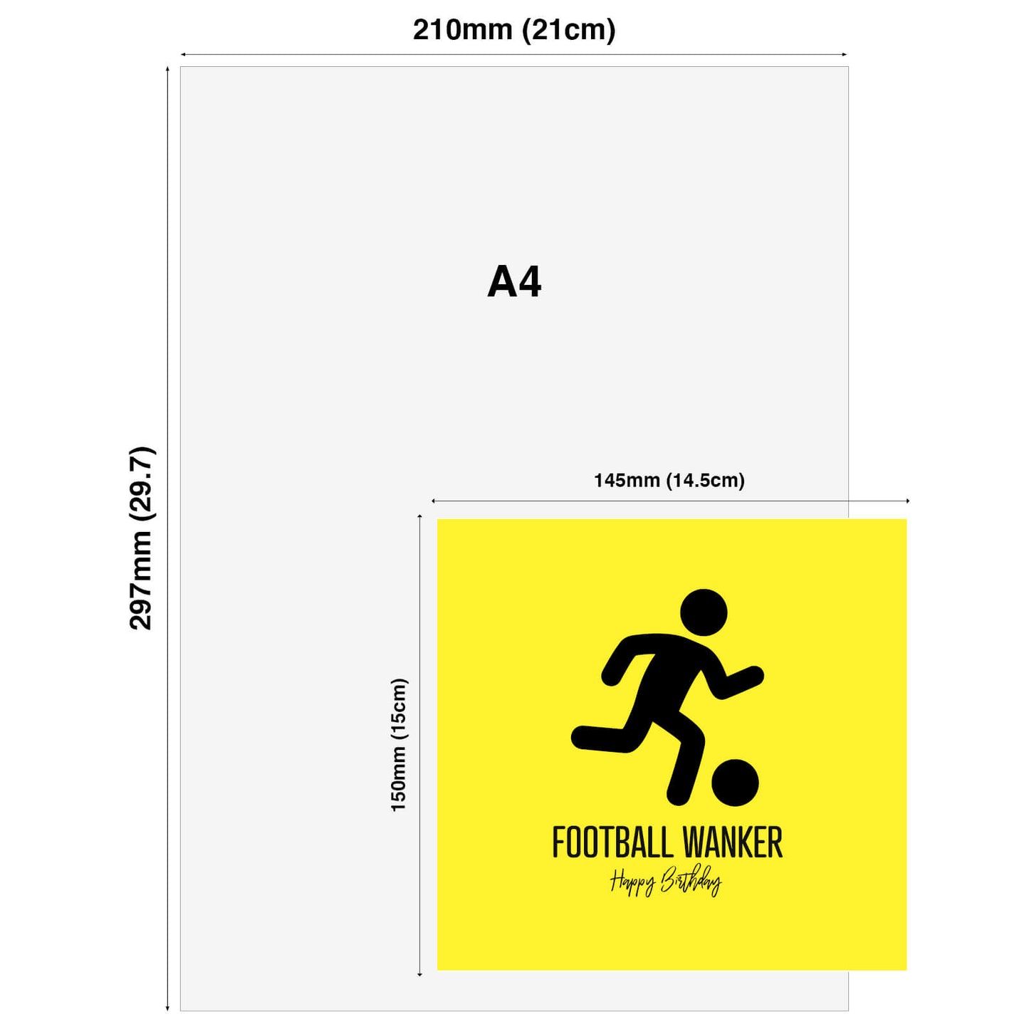 Football Wanker – Happy Birthday Card