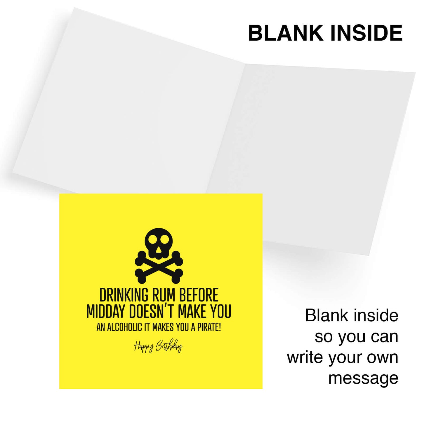 Drinking Rum Before Midday – Pirate Card