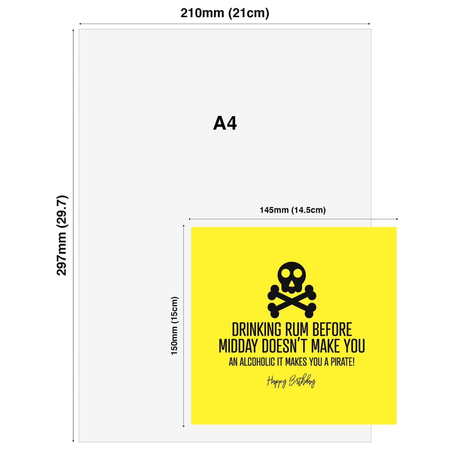 Drinking Rum Before Midday – Pirate Card