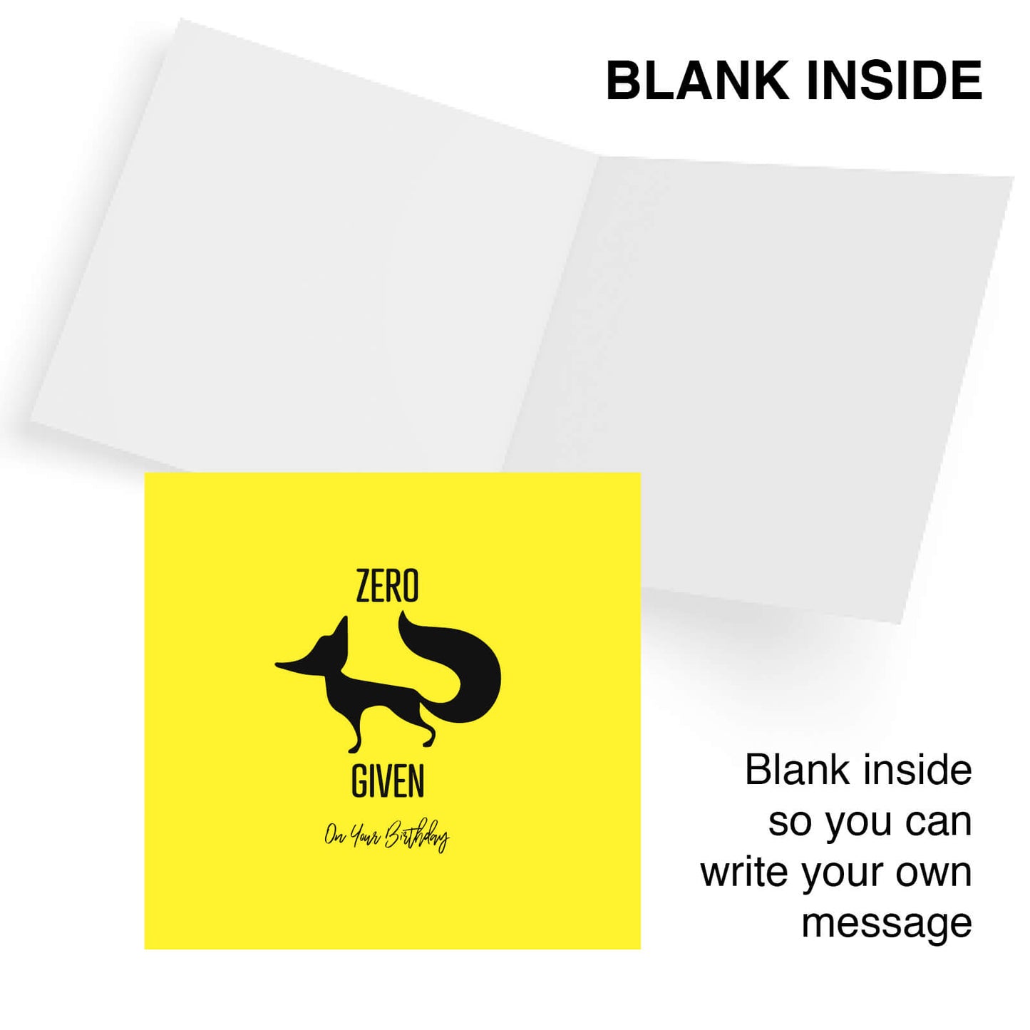 Zero Fox Given – Birthday Card