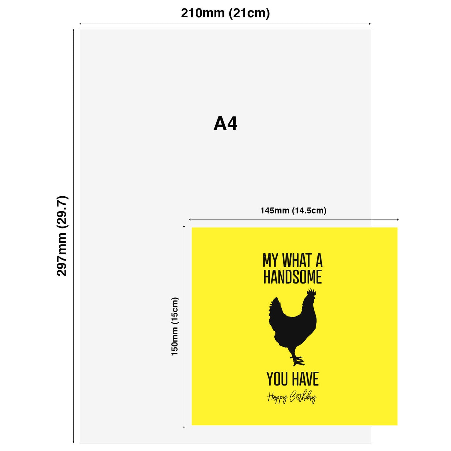 What a Handsome Cock – Birthday Card