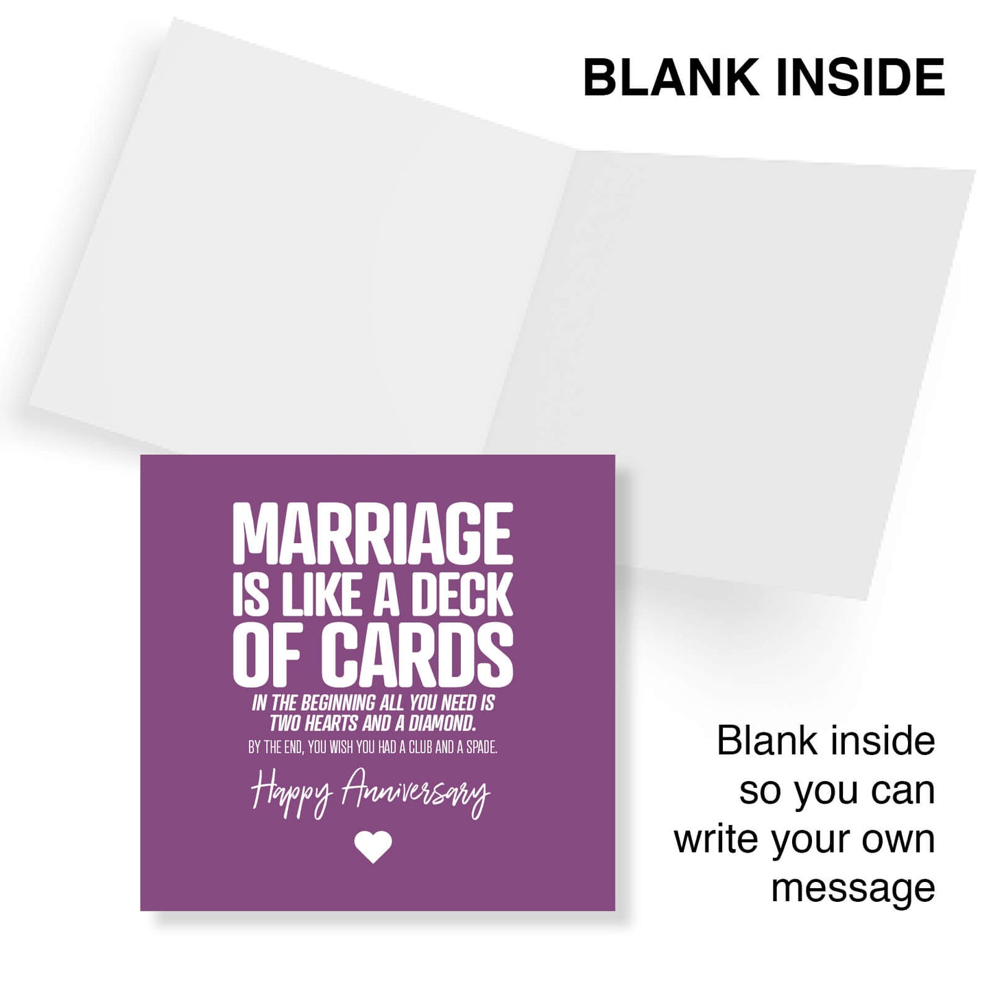 Marriage Is Like A Deck Of Cards In The Beginning All You Need Is Two Hearts