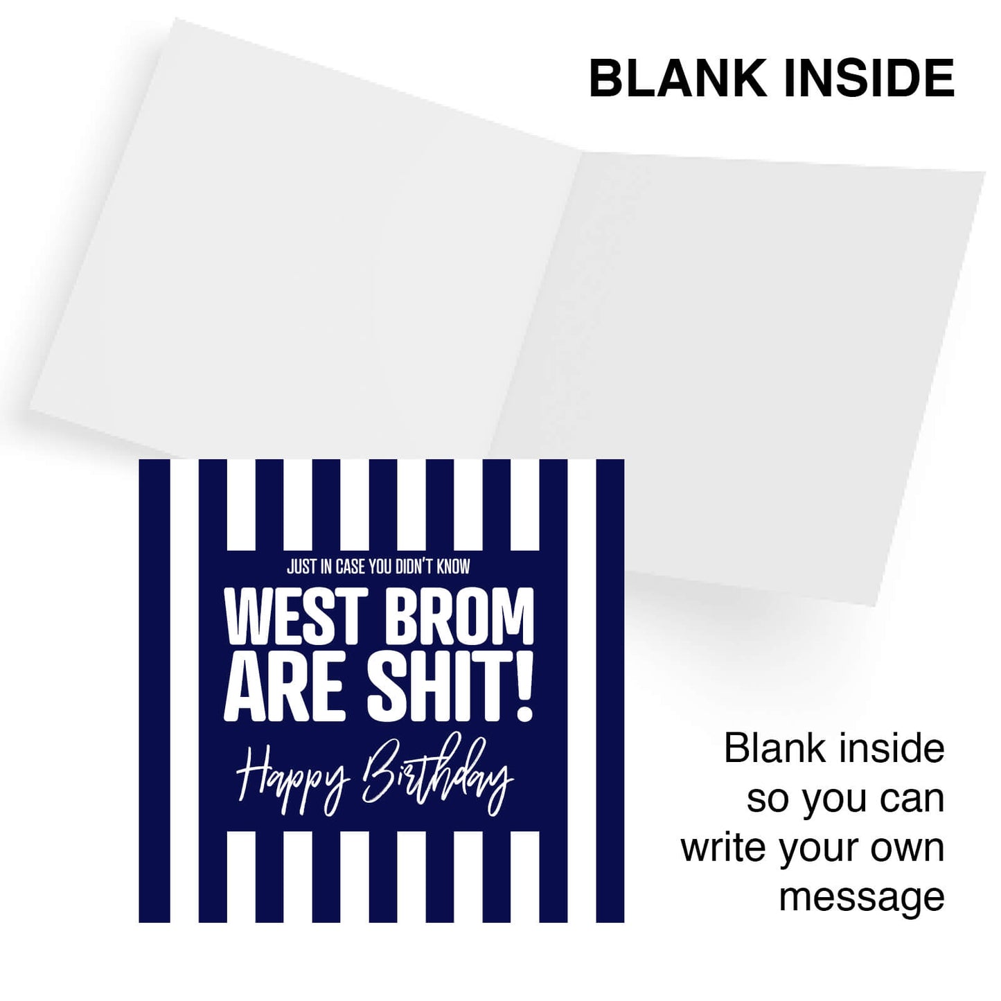 West Brom Are Shit - Birthday Card