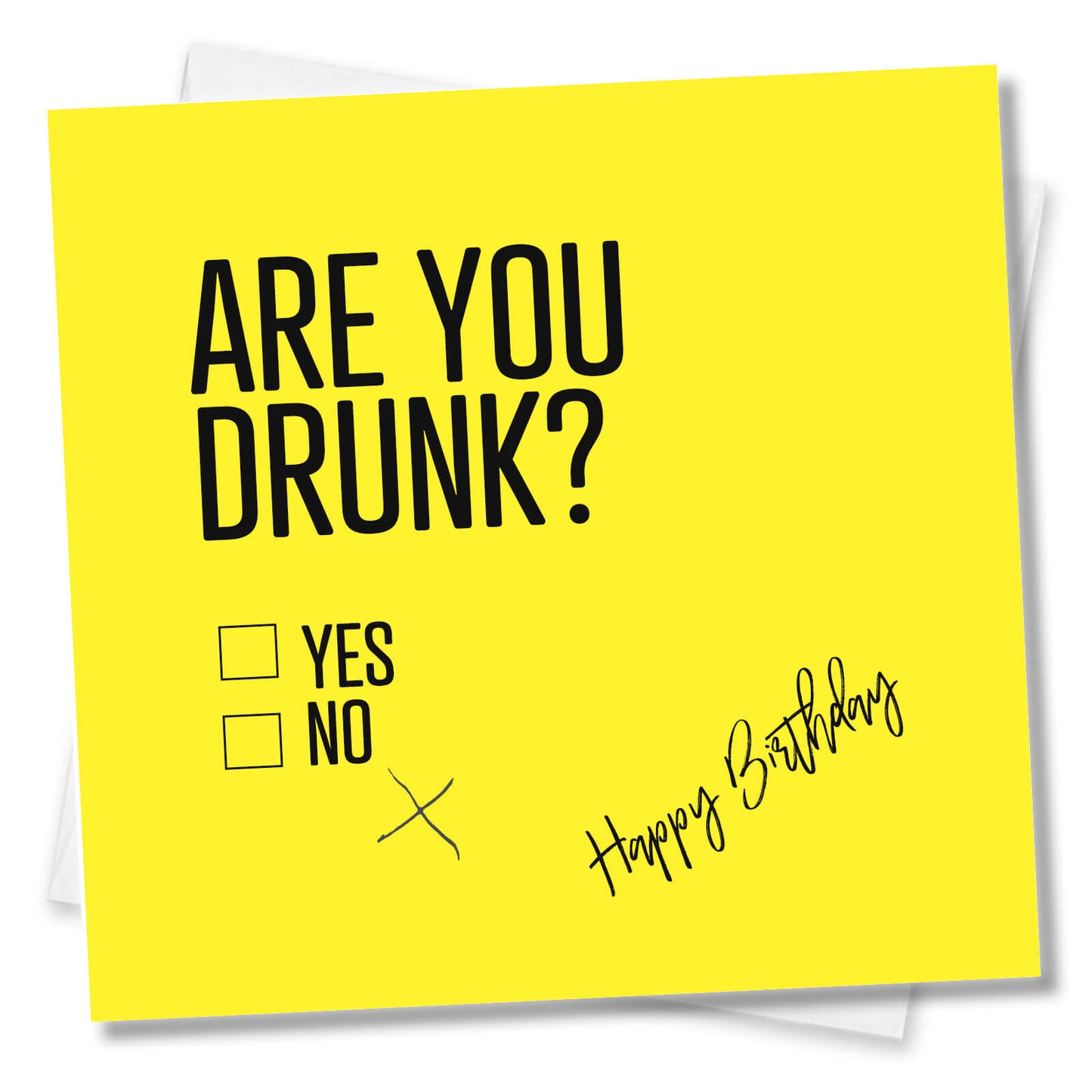 Are You Drunk? (Yes/No with Wrong Tick)