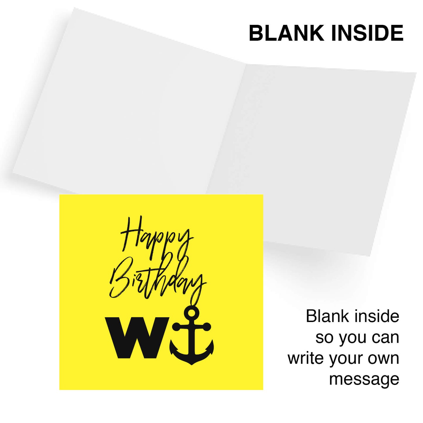 Happy Birthday W⚓ – Birthday Card