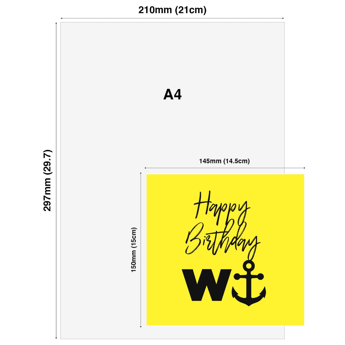 Happy Birthday W⚓ – Birthday Card