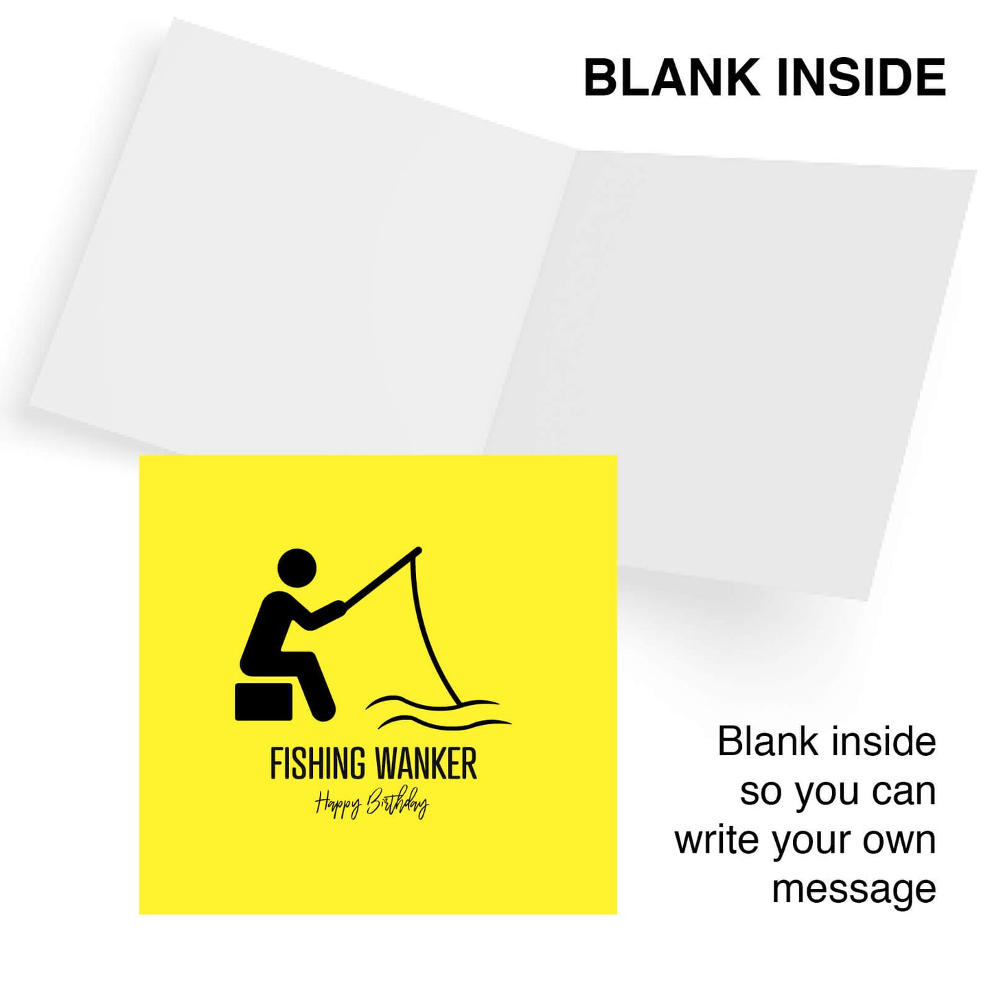 Fishing Wanker – Happy Birthday Card