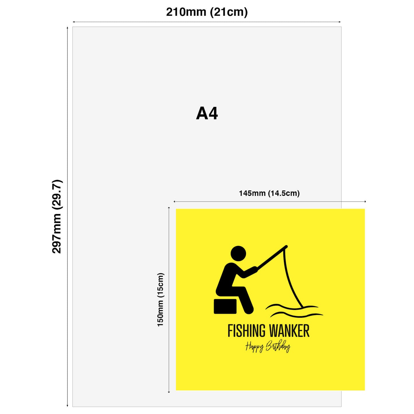 Fishing Wanker – Happy Birthday Card