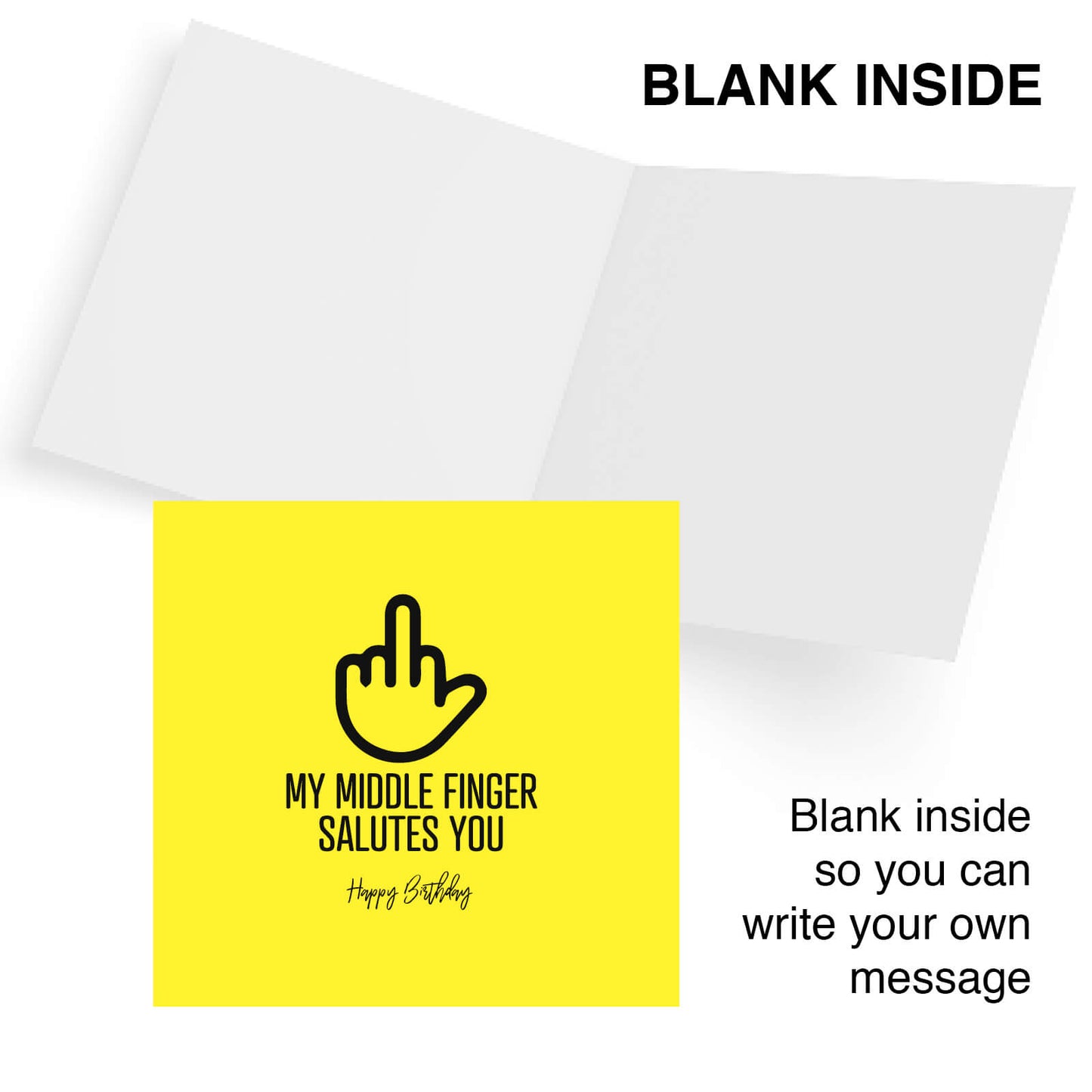 My Middle Finger Salutes You – Happy Birthday Card