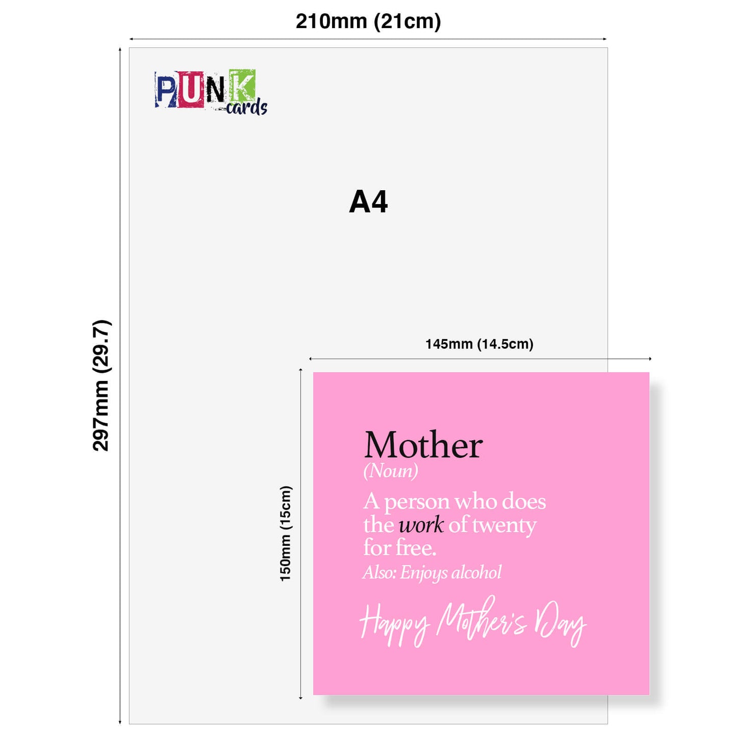 "Mother (noun) – Does the work of twenty for free"