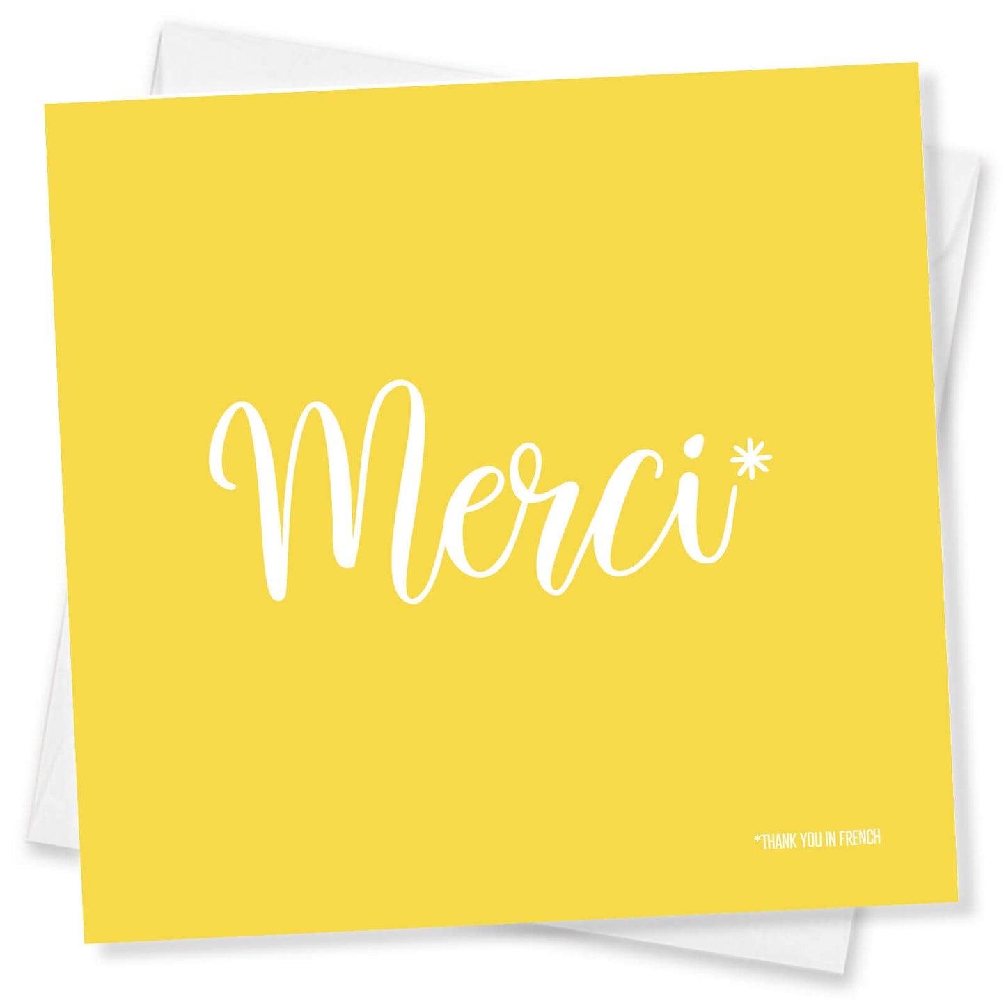 Merci - Thank you in French