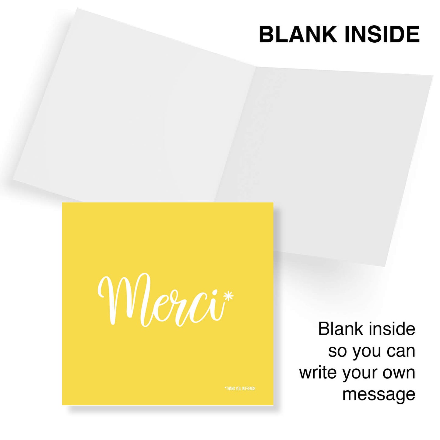 Merci - Thank you in French