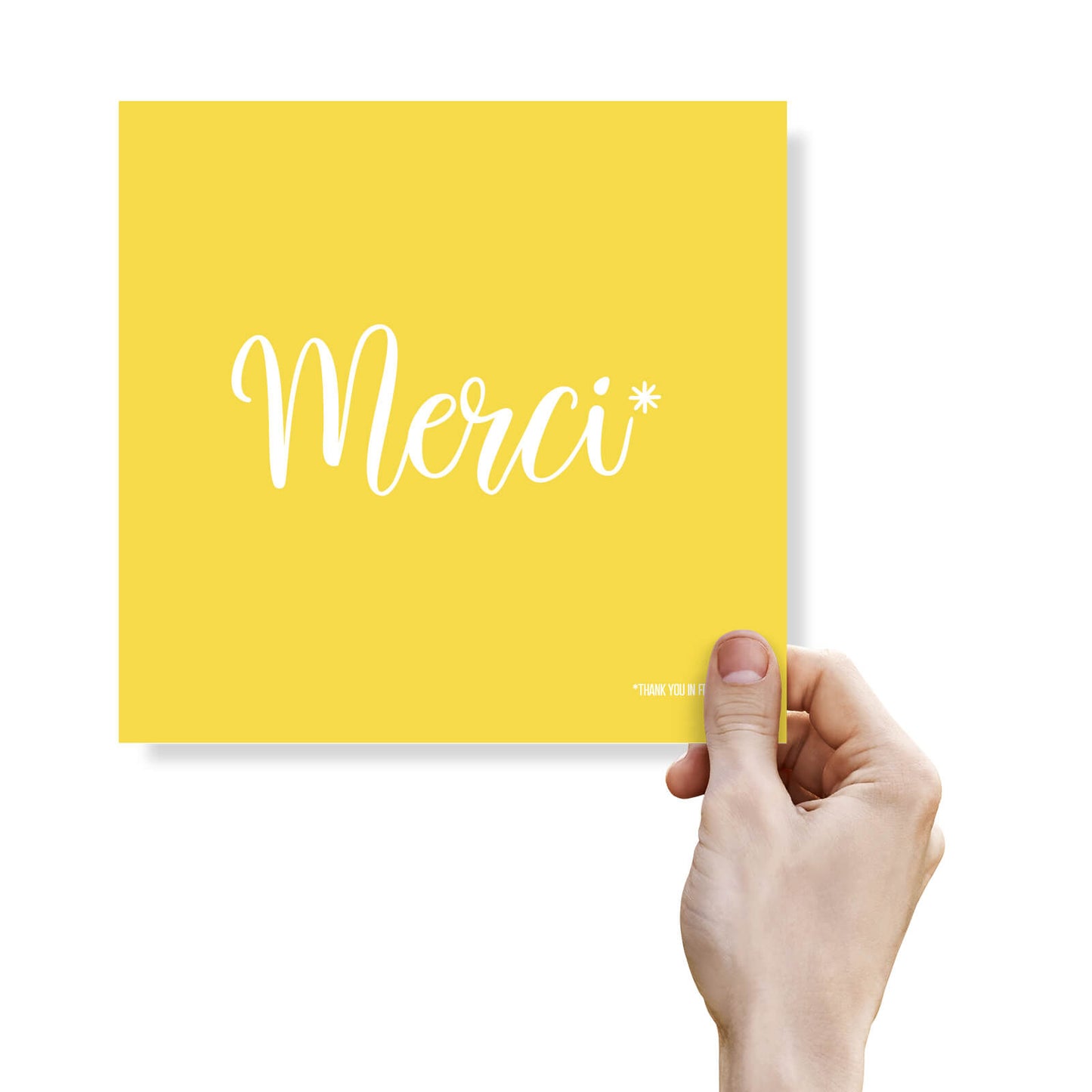 Merci - Thank you in French