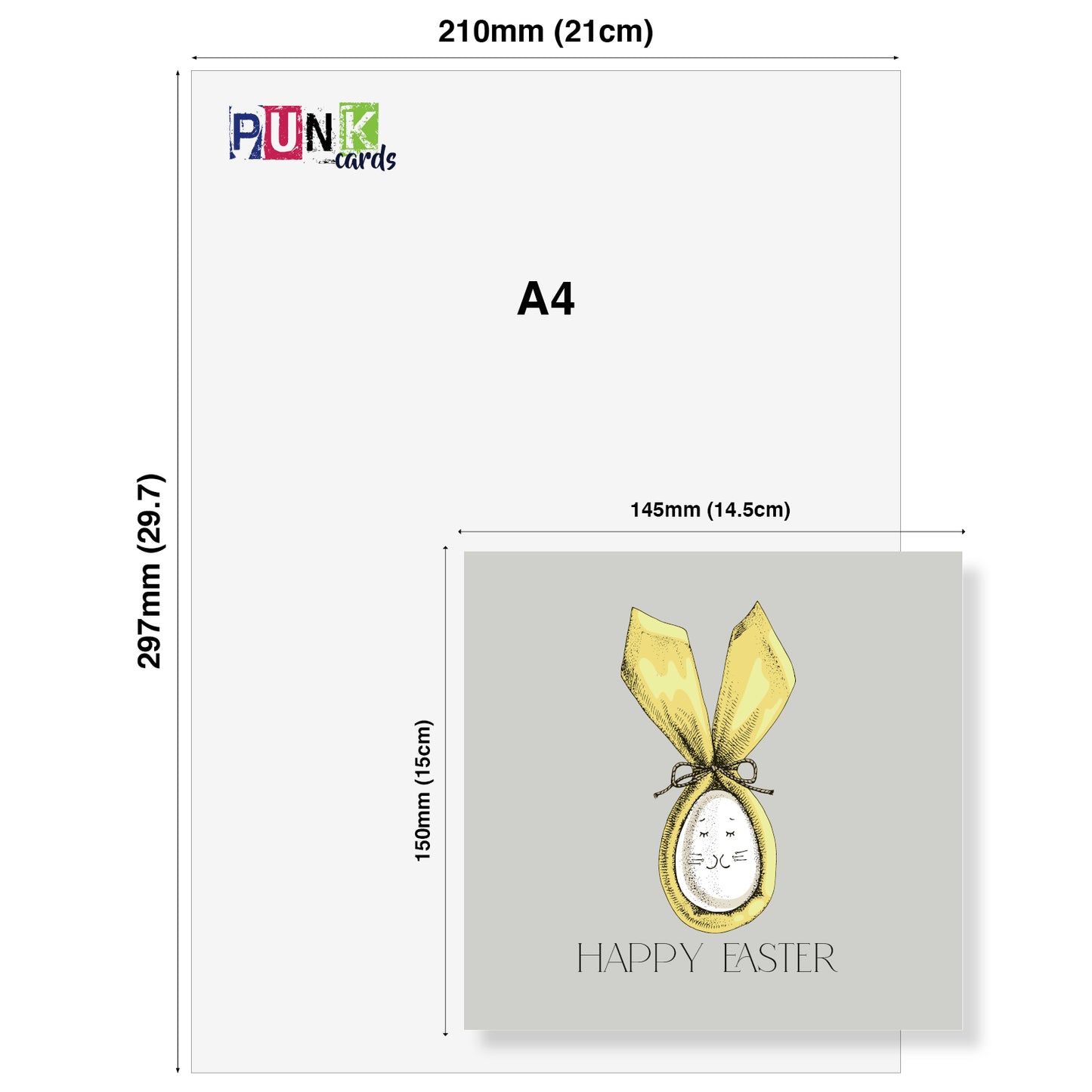 Easter Egg Bunny Ears Card