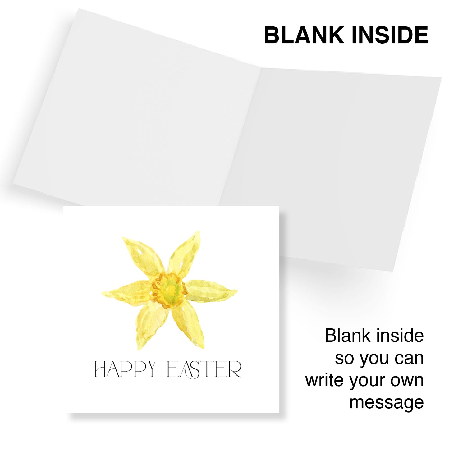 Single Daffodil Easter Card
