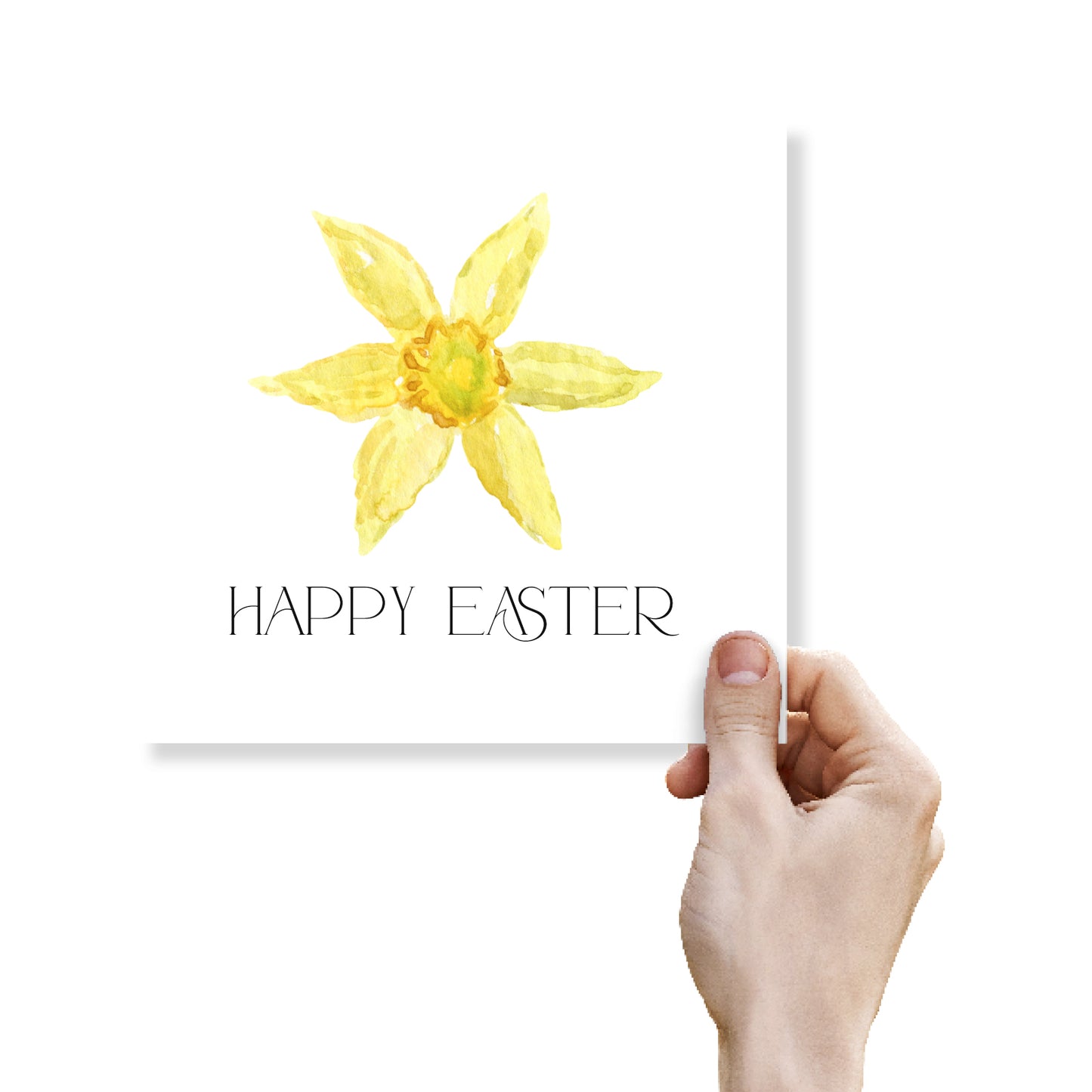 Single Daffodil Easter Card