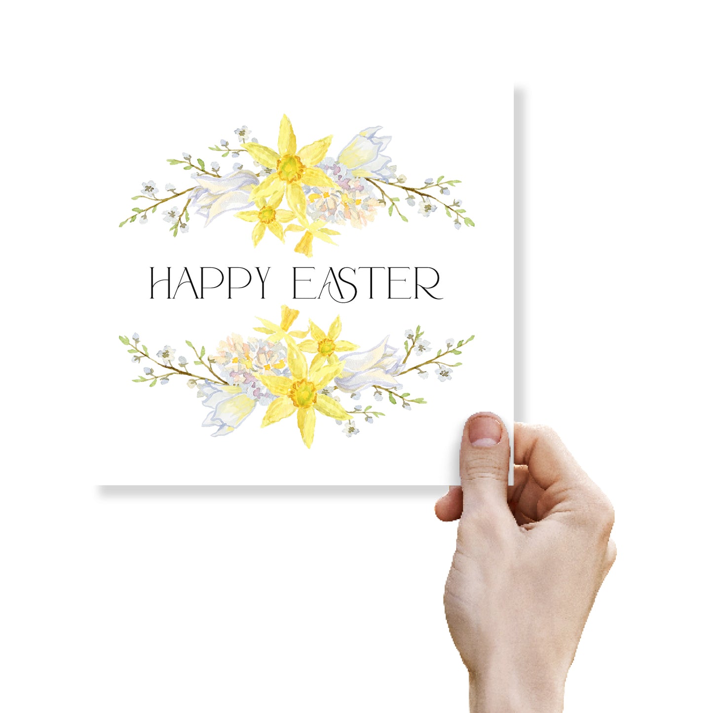 Daffodil & Blossom Garland Card